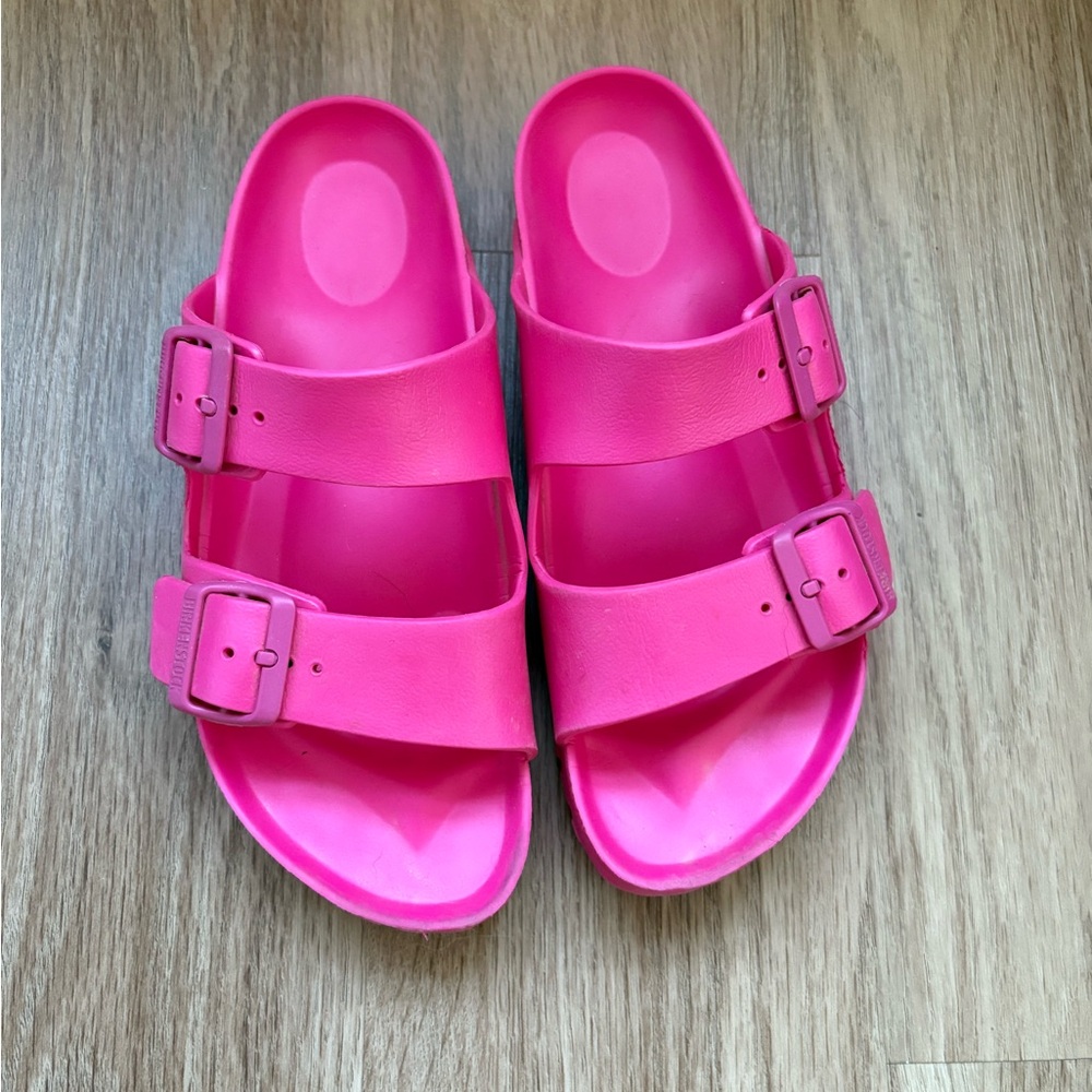 Birkenstock Pink Sandals with Adjustable Straps